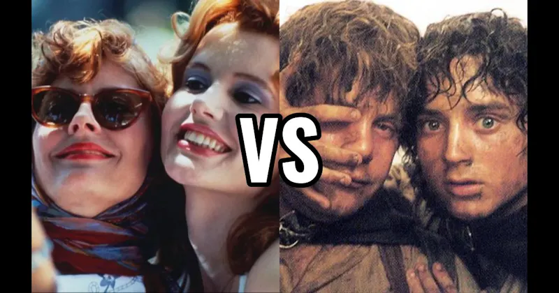 Frodo Baggins & Samwise Gamgee (Lord of the Rings) vs. Thelma & Louise (Thelma & Louise)