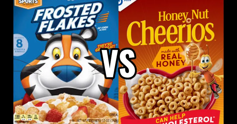 FROSTED FLAKES vs. HONEY NUT CHEERIOS