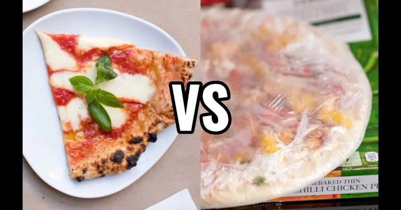 Frozen Pizza vs. Neapolitan Pizza