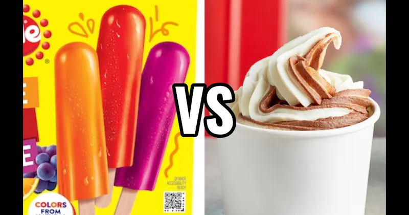 Frozen Yogurt vs. Popsicles