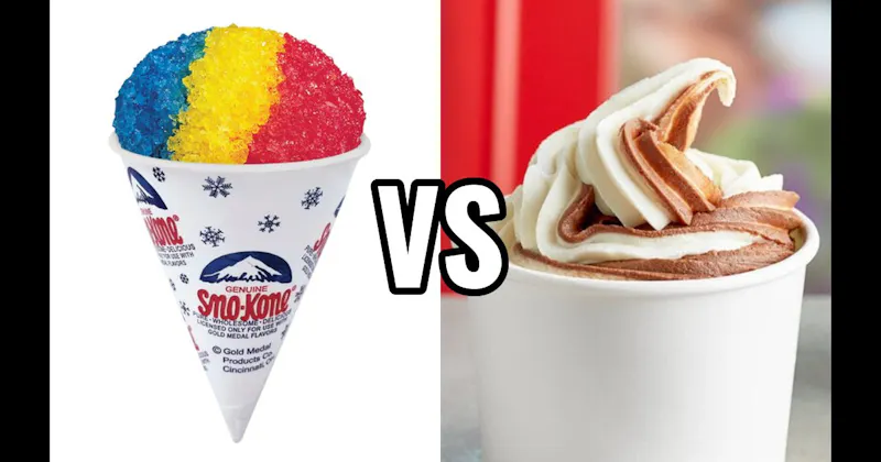 Frozen Yogurt vs. Snow Cones