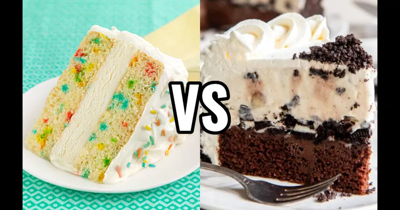 Funfetti Cake vs. Ice Cream Cake