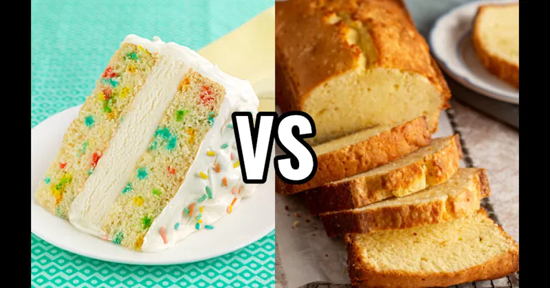 Funfetti Cake vs. Pound Cake