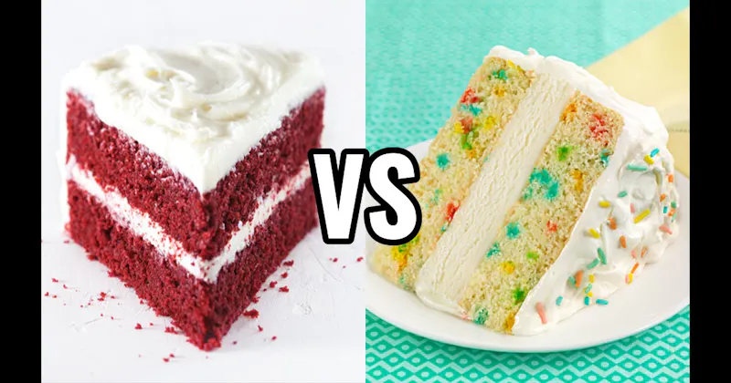 Funfetti Cake vs. Red Velvet Cake