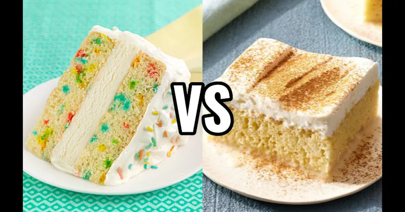 Funfetti Cake vs. Tres Leches Cake