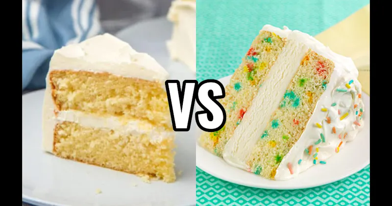 Funfetti Cake vs. Vanilla Cake