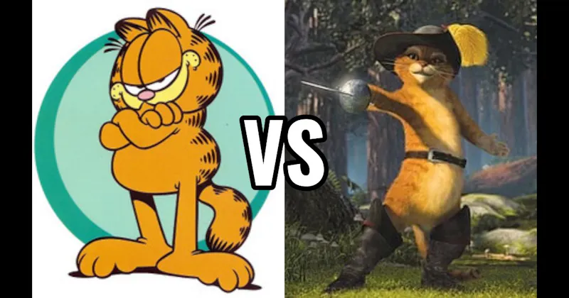 Garfield (Garfield) vs. Puss in Boots (Shrek)