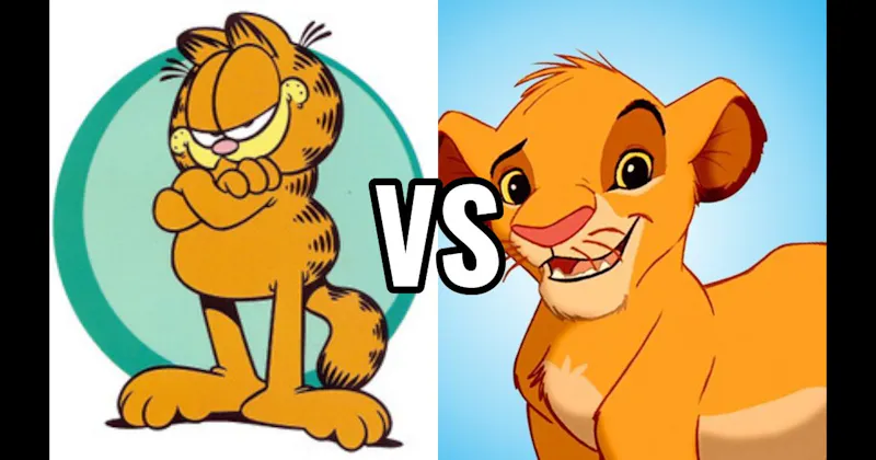 Garfield (Garfield) vs. Simba (Lion King)