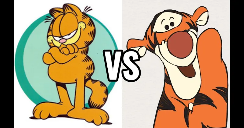 Garfield (Garfield) vs. Tigger (Winnie the Pooh)