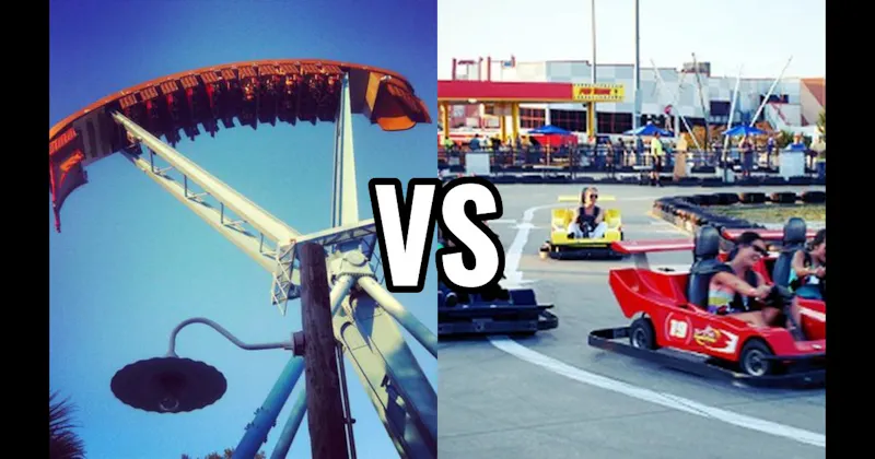 Go-Karts vs. Pirate Ship