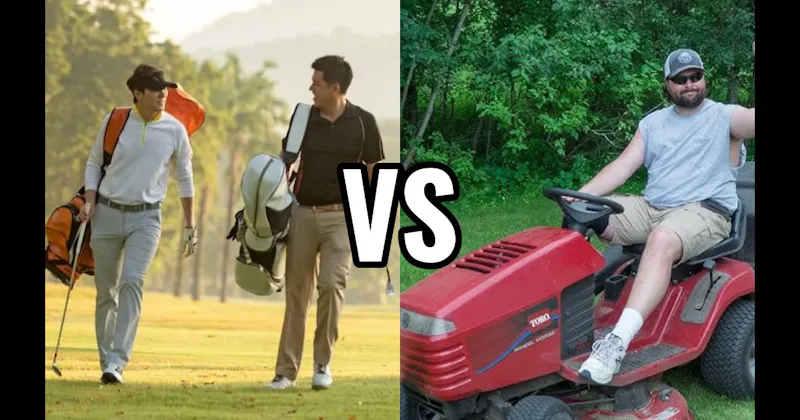 Golf vs. Mowing the Lawn