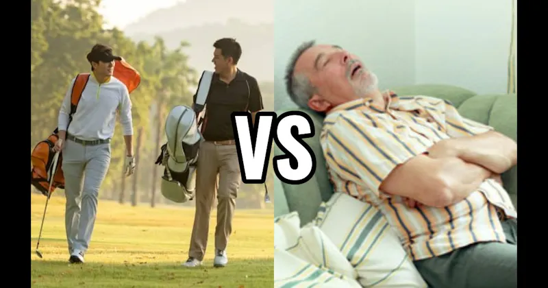 Golf vs. Napping on the Couch with the TV On