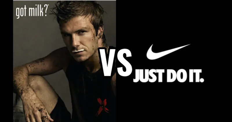 “Got Milk?” vs. “Just Do It”