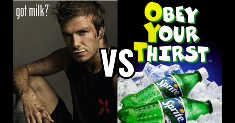 “Got Milk?” vs. “Obey Your Thirst”
