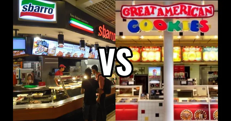 Great American Cookies vs. Sbarro