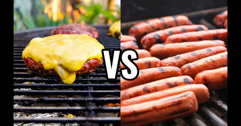 Grilled Burgers vs. Grilled Hot Dogs