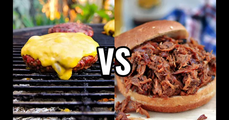 Grilled Burgers vs. Pulled Pork Sandwiches