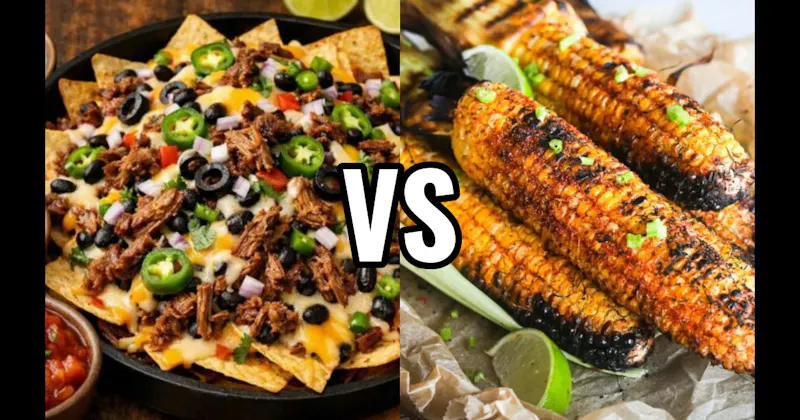Grilled Corn on the Cob vs. Loaded Nachos