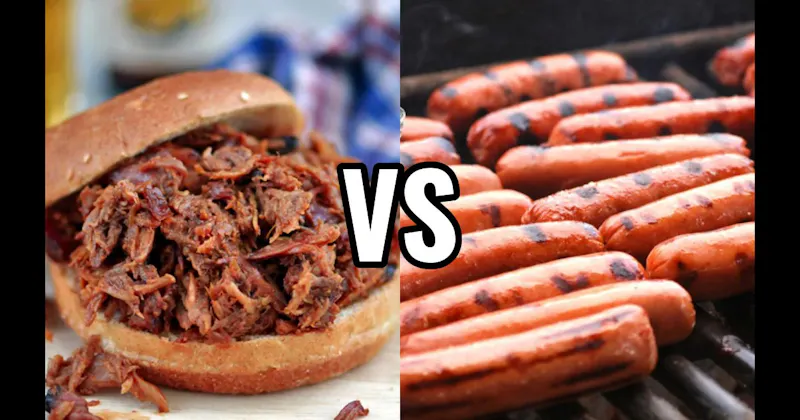 Grilled Hot Dogs vs. Pulled Pork Sandwiches