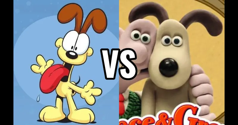 Gromit (Wallace & Gromit) vs. Odie (Garfield)