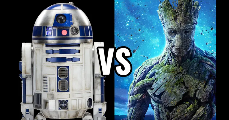 Groot vs. R2-D2 (Star Wars)