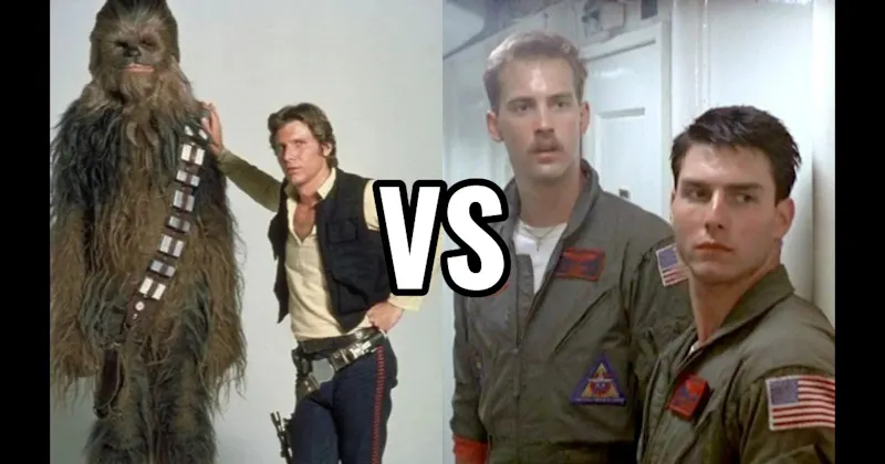 Han Solo & Chewbacca (Star Wars) vs. Maverick & Goose (Top Gun)
