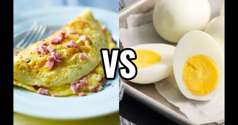 Hard-Boiled Eggs vs. Omelet