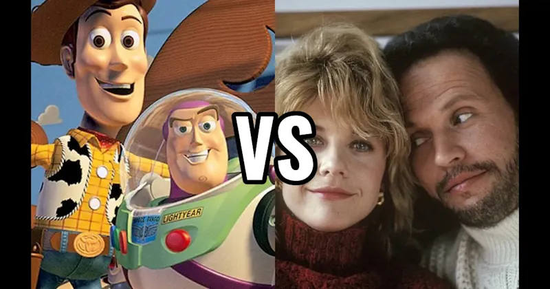 Harry Burns & Sally Albright (When Harry Met Sally) vs. Woody & Buzz Lightyear (Toy Story)