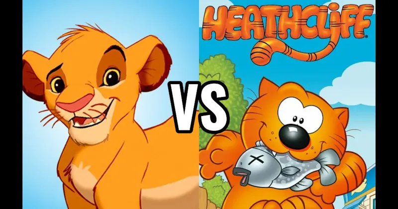 Heathcliff vs. Simba (Lion King)