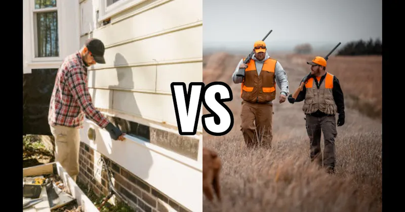 Home Improvement Projects vs. Hunting