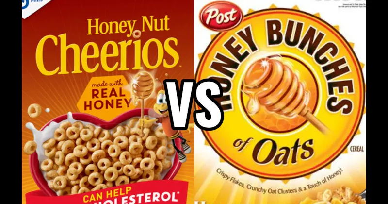 HONEY BUNCHES OF OATS vs. HONEY NUT CHEERIOS