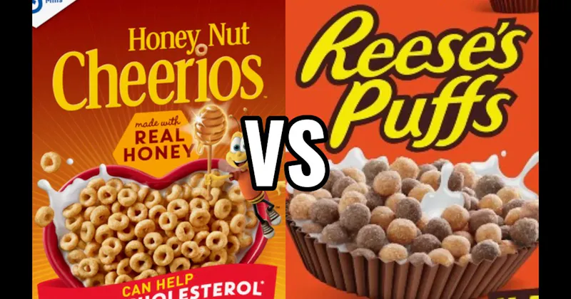 HONEY NUT CHEERIOS vs. REESE’S PUFFS