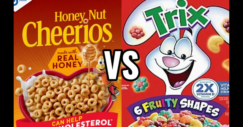 HONEY NUT CHEERIOS vs. TRIX