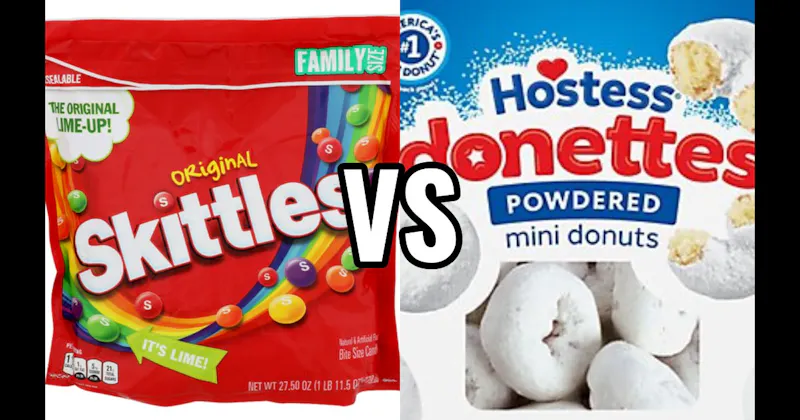 Donettes (Hostess) vs. Skittles