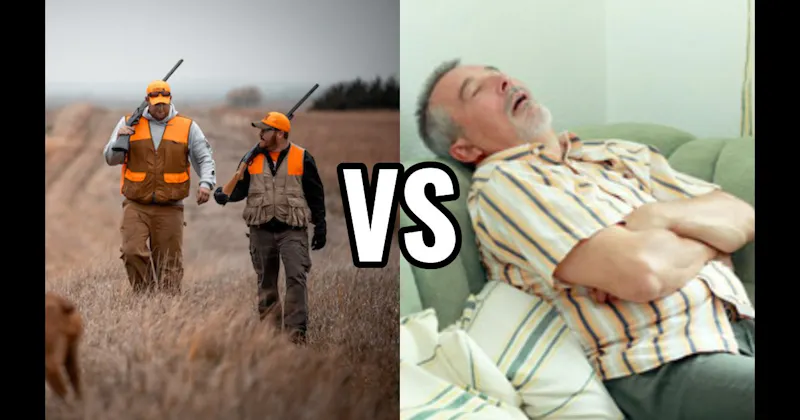 Hunting vs. Napping on the Couch with the TV On