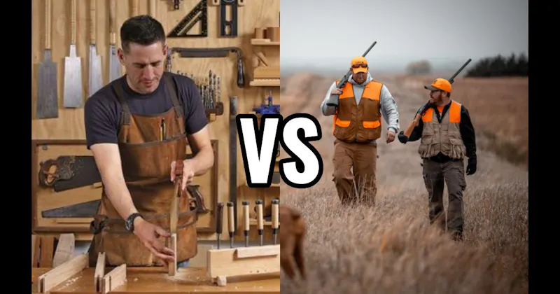 Hunting vs. Woodworking