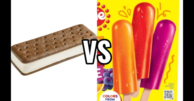 Ice Cream Sandwich vs. Popsicles
