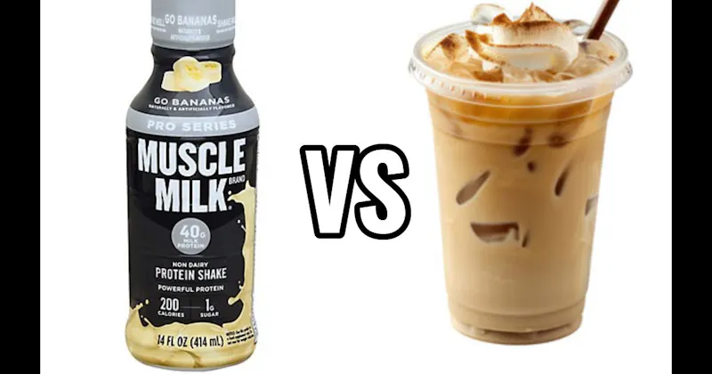 Iced Coffee vs. Protein Shake