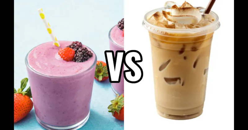 Iced Coffee vs. Smoothies