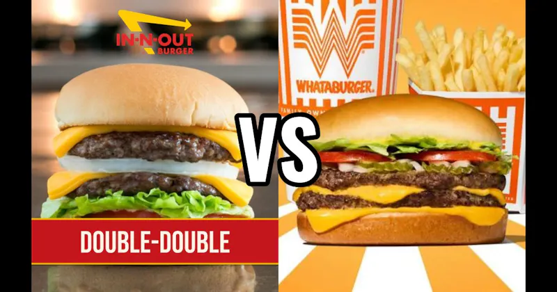 In-N-Out Double-Double vs. Whataburger Whataburger