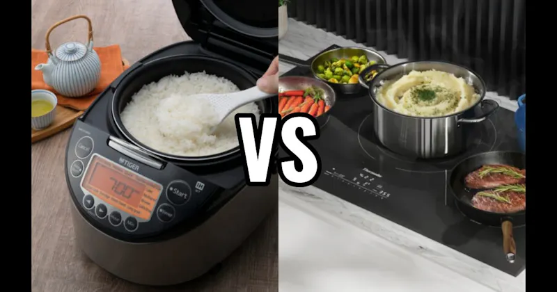 Induction Cooktop vs. Rice Cooker