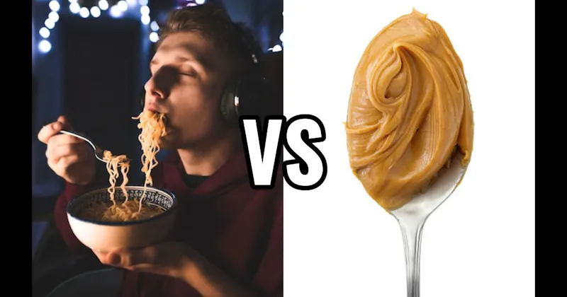 Instant Ramen vs. Peanut Butter Spoonful