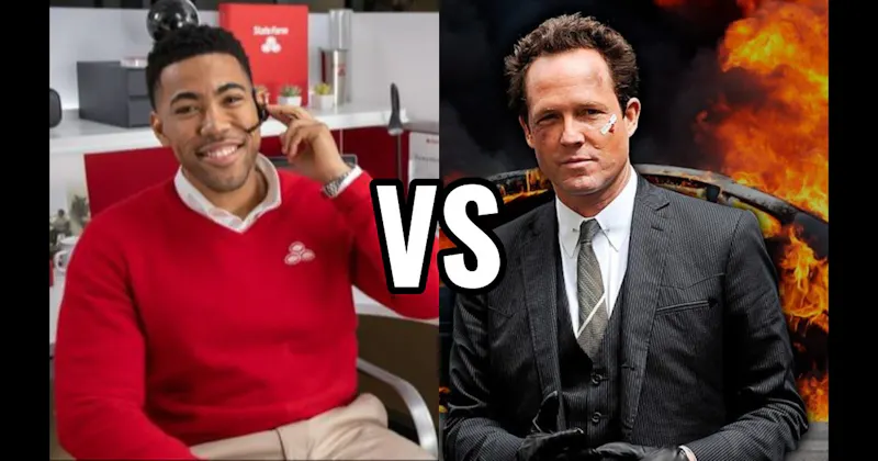 Jake from State Farm vs. Mayhem (Allstate)