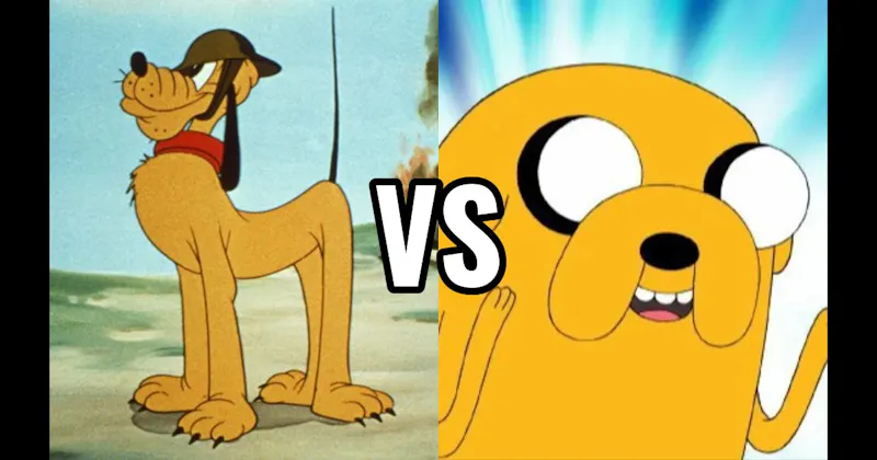 Jake the Dog (Adventure Time) vs. Pluto (Disney)