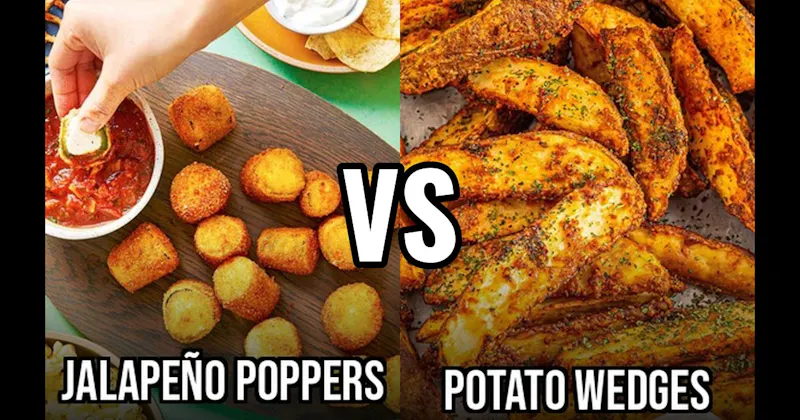 Jalapeño Poppers vs. Potato Wedges
