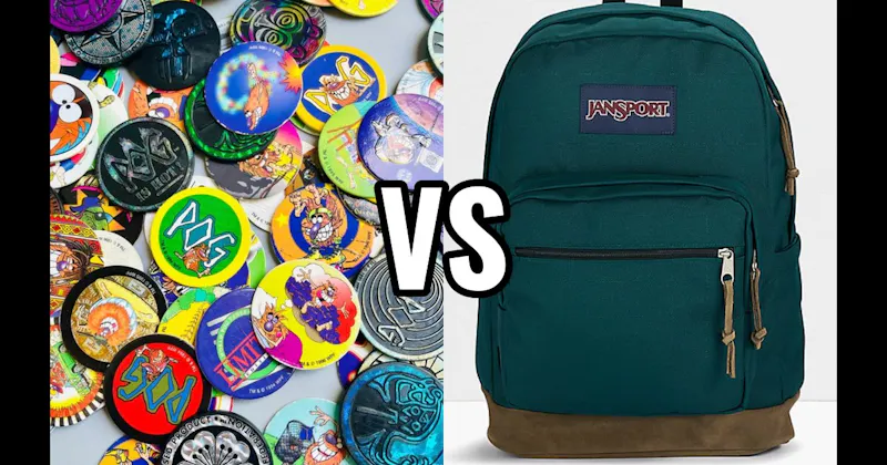 Jansport Backpack vs. Pogs