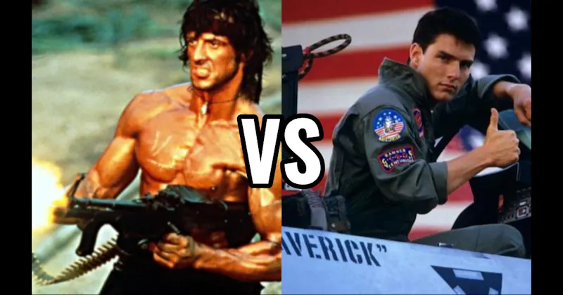 Maverick (Top Gun) vs. Rambo