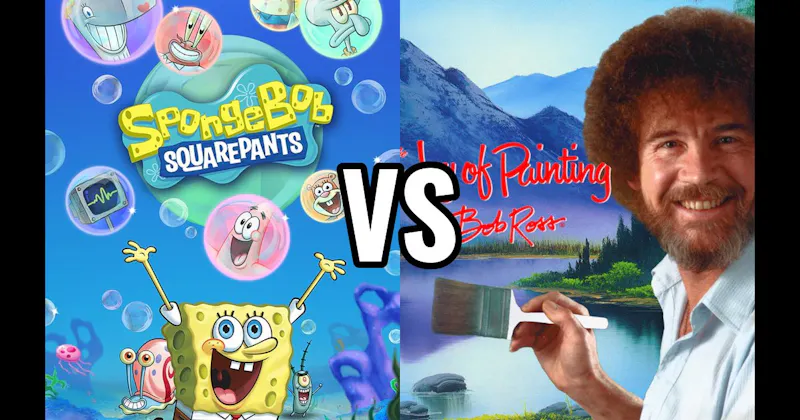 Joy of Painting vs. SpongeBob SquarePants