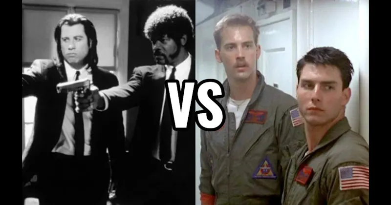 Jules Winnfield & Vincent Vega (Pulp Fiction) vs. Maverick & Goose (Top Gun)