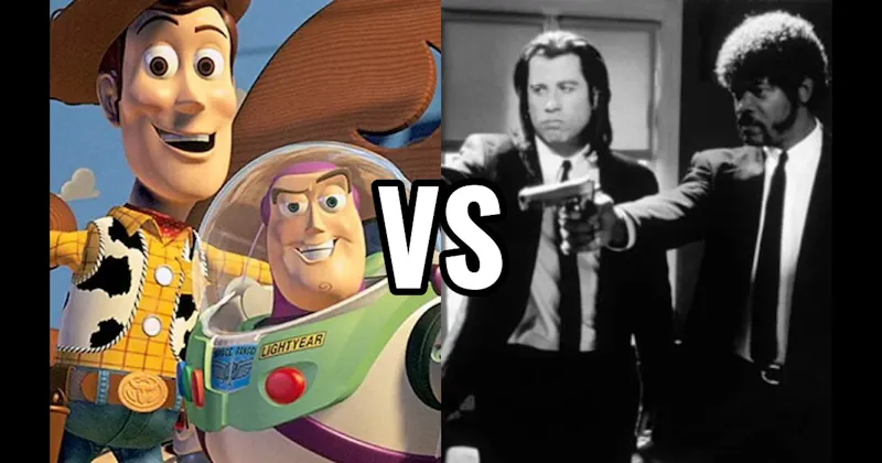 Jules Winnfield & Vincent Vega (Pulp Fiction) vs. Woody & Buzz Lightyear (Toy Story)